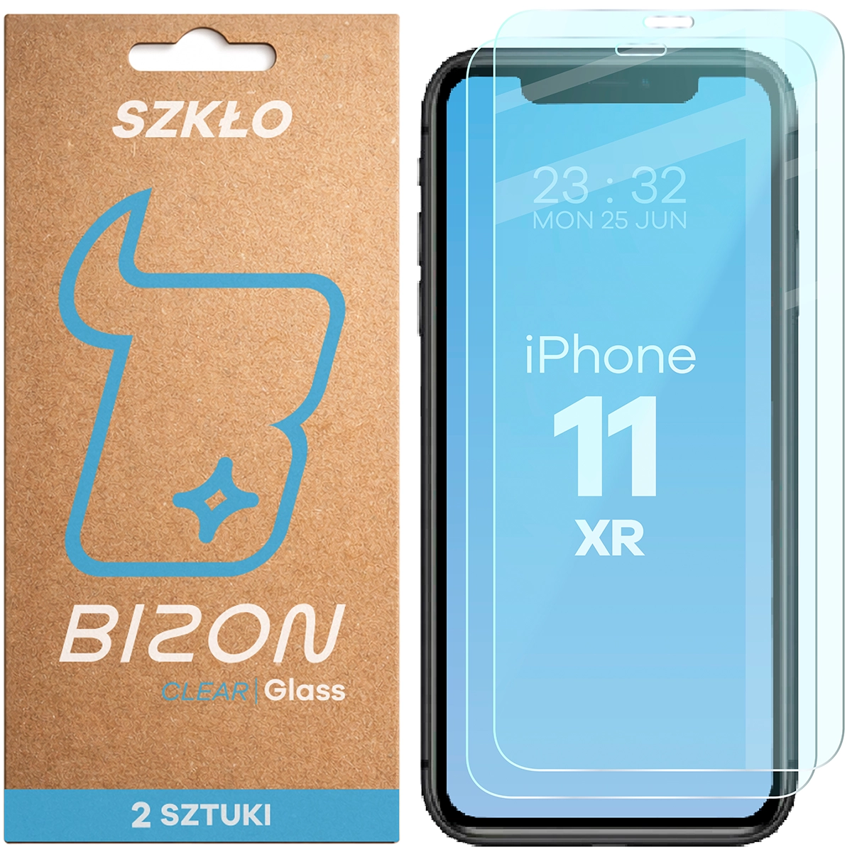 Szkło hartowane Bizon Glass Clear Duo do Apple iPhone 11 / Apple iPhone Xr, 2 sztuki